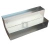 TÉGLALAP CSATORNA KÖNYÖK TÉRBELI 90° 250 X 50 mm