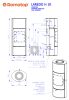 Romotop LAREDO H 10 kerámia Kandallókályha - bővíthető hőtárolóval - Pezsgő