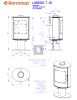 Romotop LAREDO T 10 kerámia Kandallókályha - Matt fekete