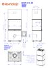 Romotop LERA C G három oldalas kerámia Design kandalló - Fényes fehér