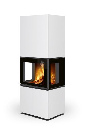 Romotop LERA C GH három oldalas kerámia Design kandalló - bővíthető hőtárolóval - Holdszürke