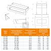 SAVEN Loft szellőzőrács 6×80cm fekete