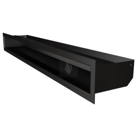 SAVEN Loft szellőzőrács 9×80cm fekete