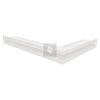 SAVEN Loft sarok szellőzőrács 6×40×60cm fehér balos