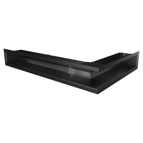 SAVEN Loft sarok szellőzőrács 9×40×60cm fekete balos