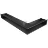 SAVEN Loft sarok szellőzőrács 9,5×45×80cm fekete balos