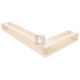 SAVEN Loft sarok szellőzőrács 9,5×45×80cm krém balos
