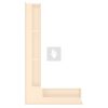 SAVEN Loft sarok szellőzőrács 9,5×45×80cm krém balos