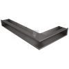 SAVEN Loft sarok szellőzőrács 9,5×45×80cm grafit balos