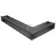 SAVEN Loft sarok szellőzőrács 9,5×45×80cm grafit balos