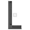SAVEN Loft sarok szellőzőrács 9,5×45×95cm fekete balos