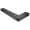 SAVEN Loft sarok szellőzőrács 9,5×45×95cm grafit balos