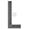 SAVEN Loft sarok szellőzőrács 9,5×45×95cm grafit balos
