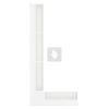 SAVEN Loft sarok szellőzőrács 9,5×45×95cm fehér balos