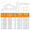 SAVEN Loft sarok szellőzőrács 6×60×40cm fekete jobbos
