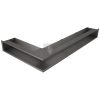 SAVEN Loft sarok szellőzőrács 9,5×80×45cm grafit jobbos