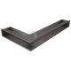 SAVEN Loft sarok szellőzőrács 9,5×80×45cm grafit jobbos