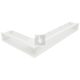 SAVEN Loft sarok szellőzőrács 9,5×80×45cm fehér jobbos