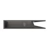 SAVEN Loft sarok szellőzőrács 9,5×95×45cm grafit jobbos