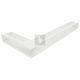 SAVEN Loft sarok szellőzőrács 9,5×95×45cm fehér jobbos
