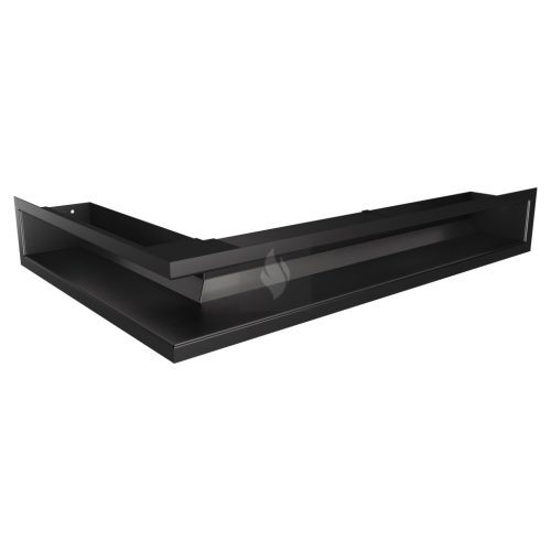 SAVEN Loft sarok szellőzőrács 9×60×40cm fekete jobbos