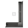 SAVEN Loft sarok szellőzőrács 9×60×40cm grafit jobbos