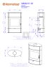 Romotop NAVIA H 10 kerámia Kandallókályha - bővíthető hőtárolóval