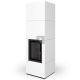 Romotop NORDAC hőtárolós Kerámia Design kandalló fekete béléssel - Ébenfa