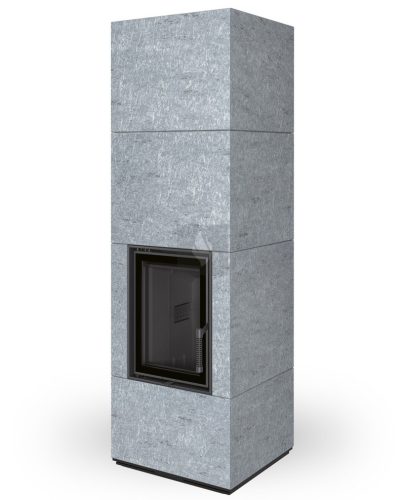 Romotop NORDAC hőtárolós Zsírkő Design kandalló fekete béléssel