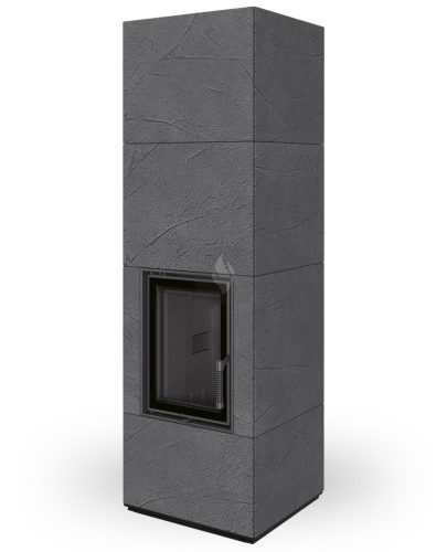 Romotop NORDAC hőtárolós 62 Thermaline sötét szürke Design kandalló fekete béléssel