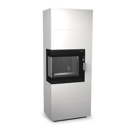   Firetechnic Pantech 60 BCG L Mobil 2+2 Design-Kaminöfen, links, Weiß