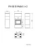 Firetechnic Pantech 60 B Mobil 1+2 Design-Kaminöfen, Weiß