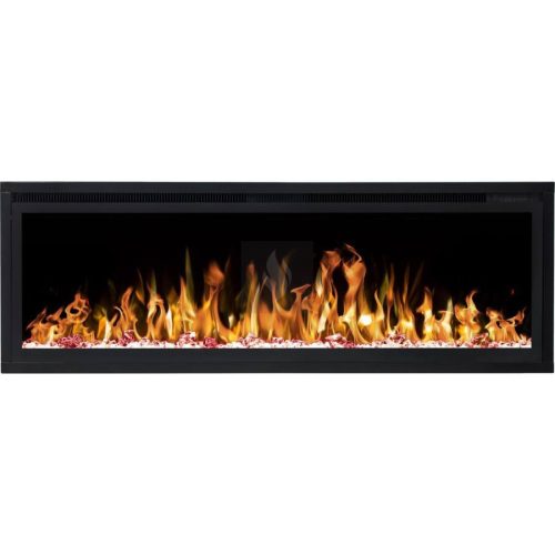 RHONE 130 fekete Beépíthető elektromos kandalló, falra is szerelehető