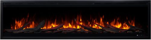 RHONE 140 3D Beépíthető elektromos kandalló, falra is szerelehető