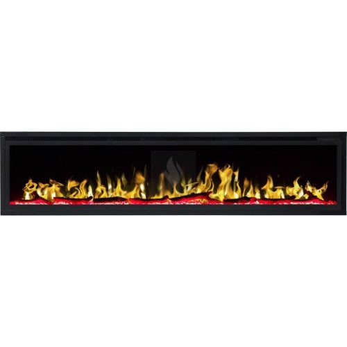 RHONE 180 fekete Beépíthető elektromos kandalló, falra is szerelehető