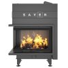 SAVEN Energy Up 75×50×47L (15,1 kW) ECO balos légfűtéses kandallóbetét fekete béléssel