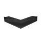 HITZE Slim 12 szellőzőrács 12x512x56 fekete