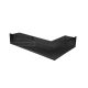 HITZE Slim 12 szellőzőrács 12x60x40L fekete