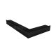 HITZE Slim 12 szellőzőrács 12x80x45R fekete