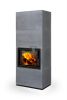 Romotop SOLID F 10 Kerámia Design kandalló - bővíthető hőtárolóval - Ébenfa