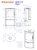 Romotop SONE G 30 dekorüveg ajtós Lemez Kandallókályha