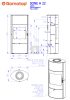 Romotop SONE H 20 Zsírkő Kandallókályha - bővíthető hőtárolóval
