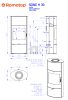 Romotop SONE H 30 Lemez Kandallókályha - bővíthető hőtárolóval