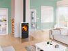Romotop SONE 11 Hullámos kerámia Kandallókályha - Skarlátvörös