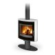 Romotop STROMBOLI G T dekorüveg ajtós kerámia forgatható Kandallókályha