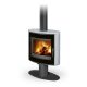 Romotop STROMBOLI G T dekorüveg ajtós zsírkő forgatható Kandallókályha
