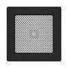 SAVEN klasszikus szellőzőrács 17×17cm fekete
