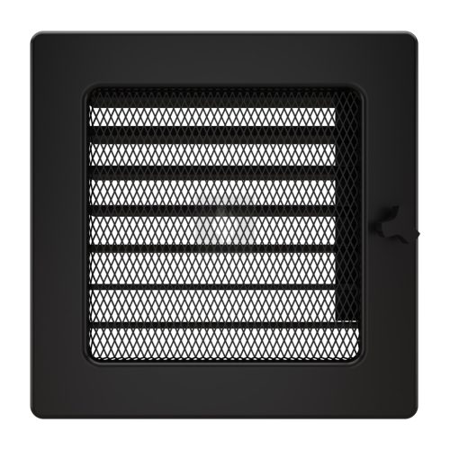 SAVEN klasszikus szellőzőrács 17×17cm fekete, zsalus 