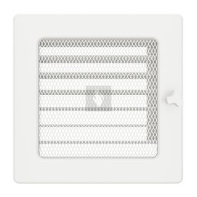 SAVEN klasszikus szellőzőrács 17×17cm, fehér, zsalus 