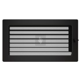 SAVEN klasszikus szellőzőrács 17×30cm fekete, zsalus 